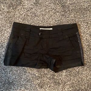 BKE black shorts with rhinestones